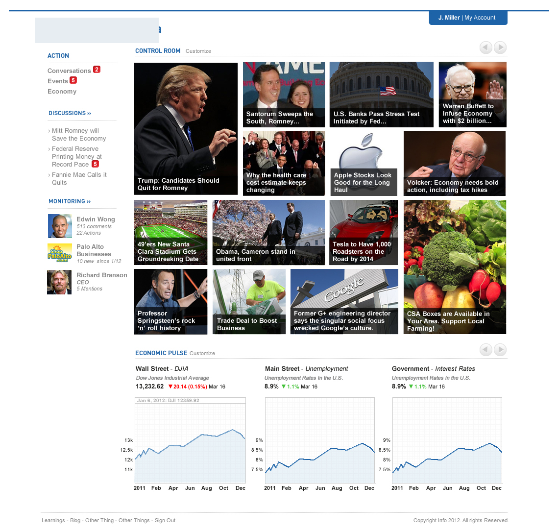 News aggregator site example