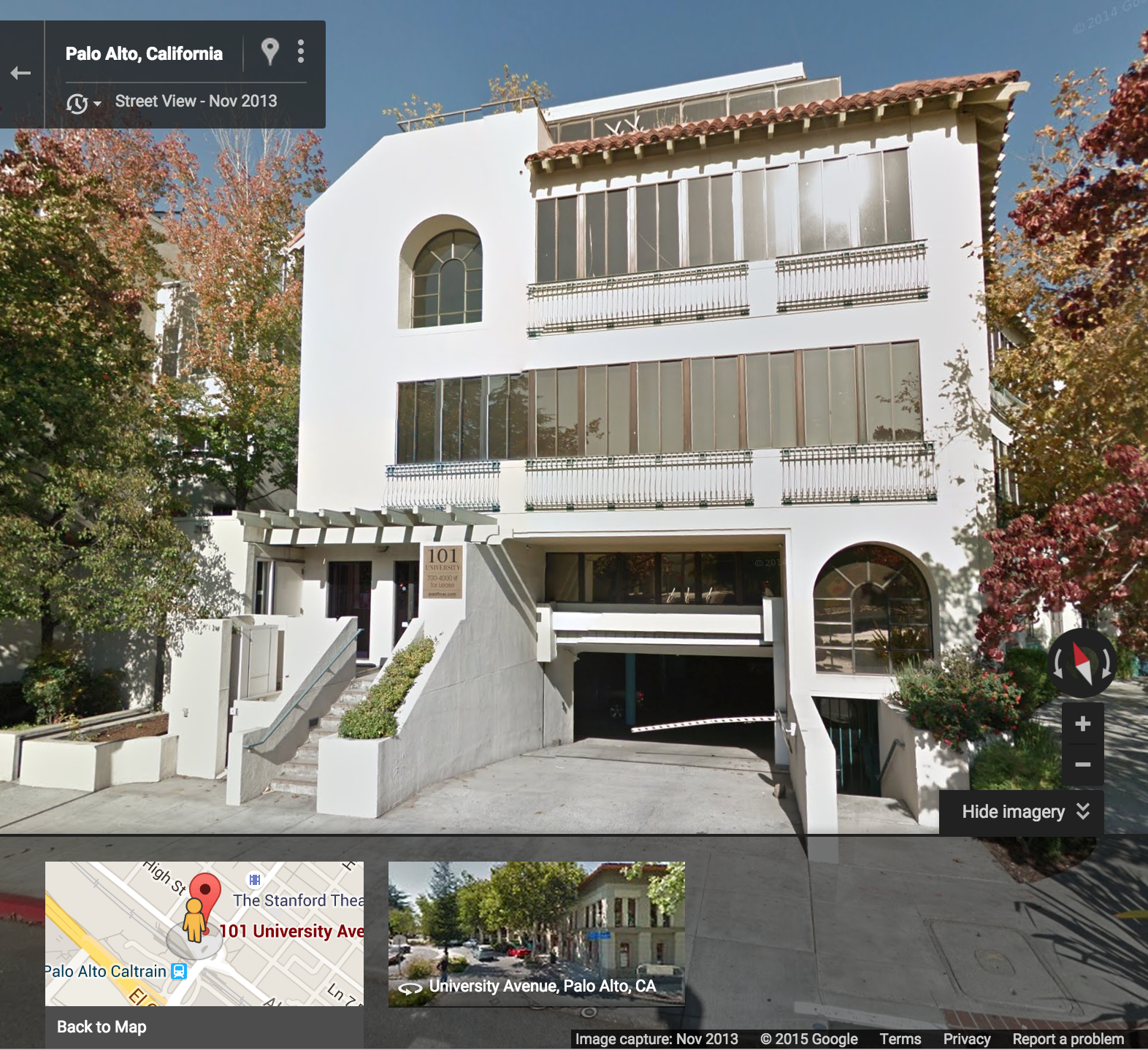 Inflection's first office - 101 University Ave. Palo Alto, CA